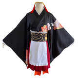 Anime Demon Slayer: Kimetsu no Yaiba Kibutsuji Muzan Kimono Maid Cosplay Disfraz
