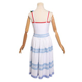 Juego Final Fantasy 7 Crisis Core Aerith Gainsborough Cosplay Disfraz Traje Vestido Halloween Carnaval
