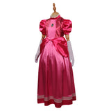 The Super Mario Bros. Movie Peach Cosplay Disfraz Niños Vestido Trajes Halloween Carnaval Fiesta Disfraz Traje