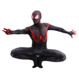 Película Spider Man: Miles Morales mono de carnaval de Halloween Trajes de rol con máscara 3D Impreso Hombre Per.