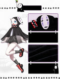 Anime Spirited Away No Face Man Mascota Halloween Carnaval Cosplay Capa con Capucha Cárdigan de Felpa