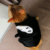 Anime Spirited Away No Face Man Mascota Halloween Carnaval Cosplay Capa con Capucha Cárdigan de Felpa