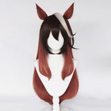Anime Pretty Derby Symboli Rudolf Cosplay Peluca Cabello Sintético Resistente al Calor Carnival Halloween Fiesta