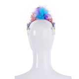 Corona Banda para el Cabello Estrella de Mar Cáscara Cinta de Pelo Fiesta Cumpleaños Carnaval Decoración Accesorios