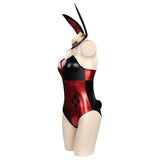 Película Harley Quinn Bunny Girl Mono Cosplay Disfraz Halloween Carnaval Sensual Traje Mujer Per.