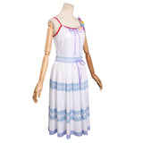 Juego Final Fantasy 7 Crisis Core Aerith Gainsborough Cosplay Disfraz Traje Vestido Halloween Carnaval