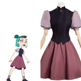 Anime The Owl House Amity Cosplay Navidad Falda Vestido Carnaval Traje Per.