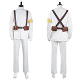 Anime Attack on Titan 4 Marley Eldian Shingeki no Kyojin  Uniforme del ejército blanco Cosplay Disfraz Halloween Carnaval Traje