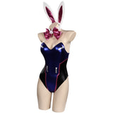 Juego Overwatch OW Dva Bunny Girl Mono Cosplay Disfraz Halloween Carnaval Sensual Traje Mujer Per.