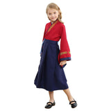 Película Mulan Tradicional Chino Falda de Princesa para Niña Cosplay Disfraz
