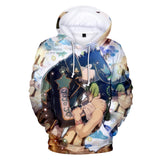 Anime JoJo's Bizarre Adventure Jolyne Cujoh Sudadera Cosplay Navidad Fiesta 3D Impreso Casual