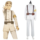 Anime Attack on Titan 4 Marley Eldian Shingeki no Kyojin  Uniforme del ejército blanco Cosplay Disfraz Halloween Carnaval Traje