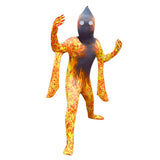 Juegos de rol de magma para niños Terrorista parodia la ropa ajustada de una sola pieza Disfraz Halloween Carnaval Traje