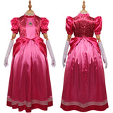 The Super Mario Bros. Movie Peach Cosplay Disfraz Niños Vestido Trajes Halloween Carnaval Fiesta Disfraz Traje