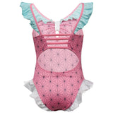 Anime Demon Slayer Kamado Nezuko Niños Cosplay Fiesta Disfraz Traje de Baño Mono