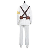 Anime Attack on Titan 4 Marley Eldian Shingeki no Kyojin  Uniforme del ejército blanco Cosplay Disfraz Halloween Carnaval Traje