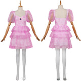 Juego The Super Mario Bros Movie Princess Peach  Cosplay Disfraz Adulto VestidoTraje De Carnaval Halloween Fiesta
