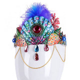 Corona Banda para el Cabello Estrella de Mar Cáscara Cinta de Pelo Fiesta Cumpleaños Carnaval Decoración Accesorios