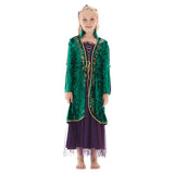 Película Hocus Pocus Winifred Sanderson Niños Cosplay Disfraz Halloween Carnaval Traje Per.