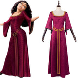 Película Tangled Mother Gothel Cosplay Disfraz Halloween Carnaval Traje