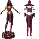 Juego Mortal Kombat 10-Mileena Cosplay Disfraz Halloween Carnaval Traje