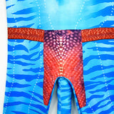 Niños Avatar Jake Cosplay Disfraz Trajes De Una Pieza Traje De Carnaval Halloween Fiesta