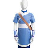 Anime Avatar: the last Airbender Katara Niños Halloween Carnaval Cosplay Disfraz