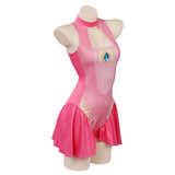 Juwgo Princess Peach Bañador De Mujer Adulto Cosplay Trajes De Disfraces De Halloween Carnaval Fiesta