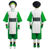 Series de Televisión Avatar: The Last Airbender Toph bengfang Niños Cosplay Disfraz Halloween Carnaval Traje