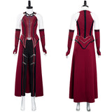 Series de Televisión Wandavision Scarlet Witch Cosplay Disfraz Halloween Fiesta Carnaval Traje