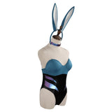 Juego LoL Akali The Rogue Assassin KDA Bunny Girls Cosplay Disfraz Halloween Falda Carnaval