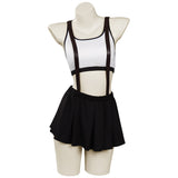 Juego Final Fantasy 7 Tifa Lockhart Cosplay Navidad Disfraz Traje Falda Creación Secundaria-disfrazdeptdiadebrujas.com®