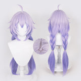 Juego Honkai: Star Rail Bailu Peluca Cosplay Pelo Sintético Resistente Al Calor Carnaval Halloween